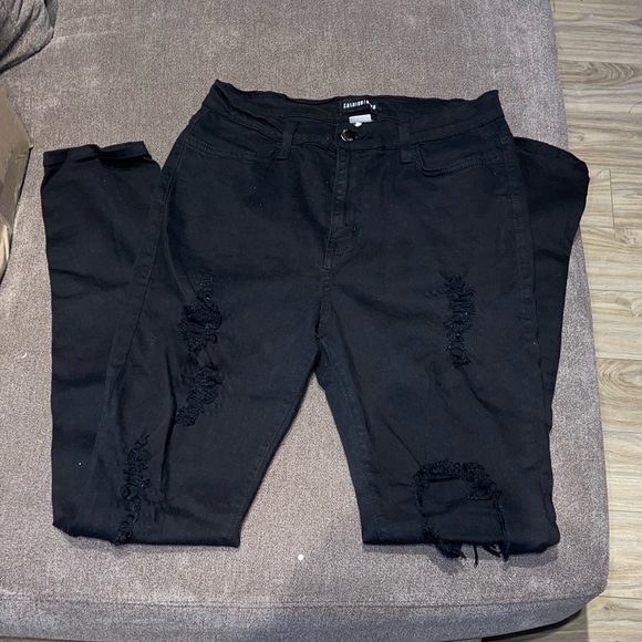 🆕 FN Destroyed Stretch Jeans - Picture 2 of 3